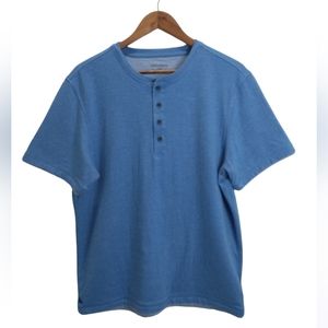 UNTUCKit Men's Henley Grassi Lined Short Sleeve T-Shirt